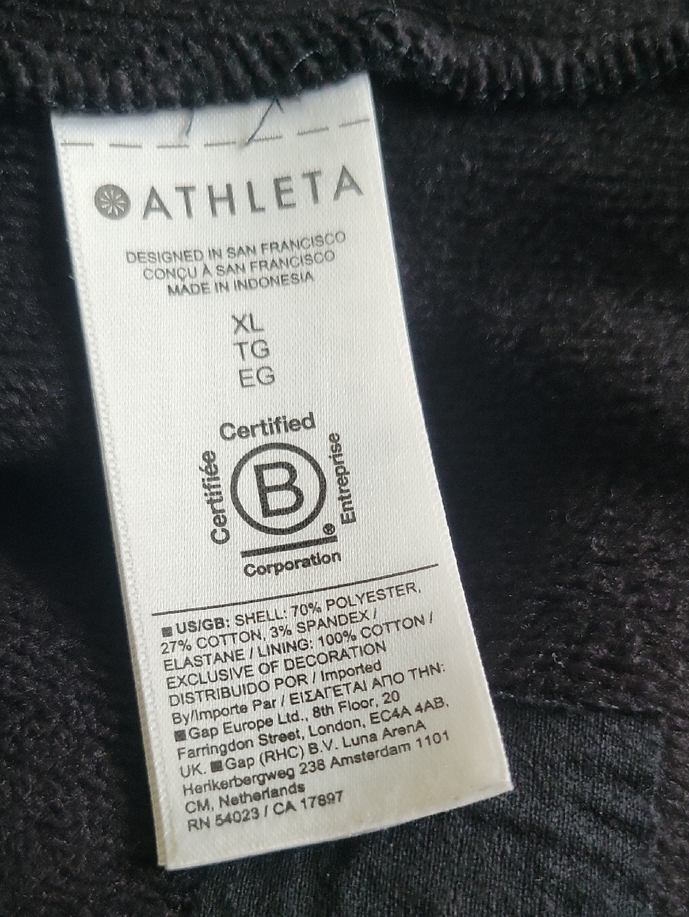 Athleta "Cozy Karma" Dress XL Black - Picture 13 of 15